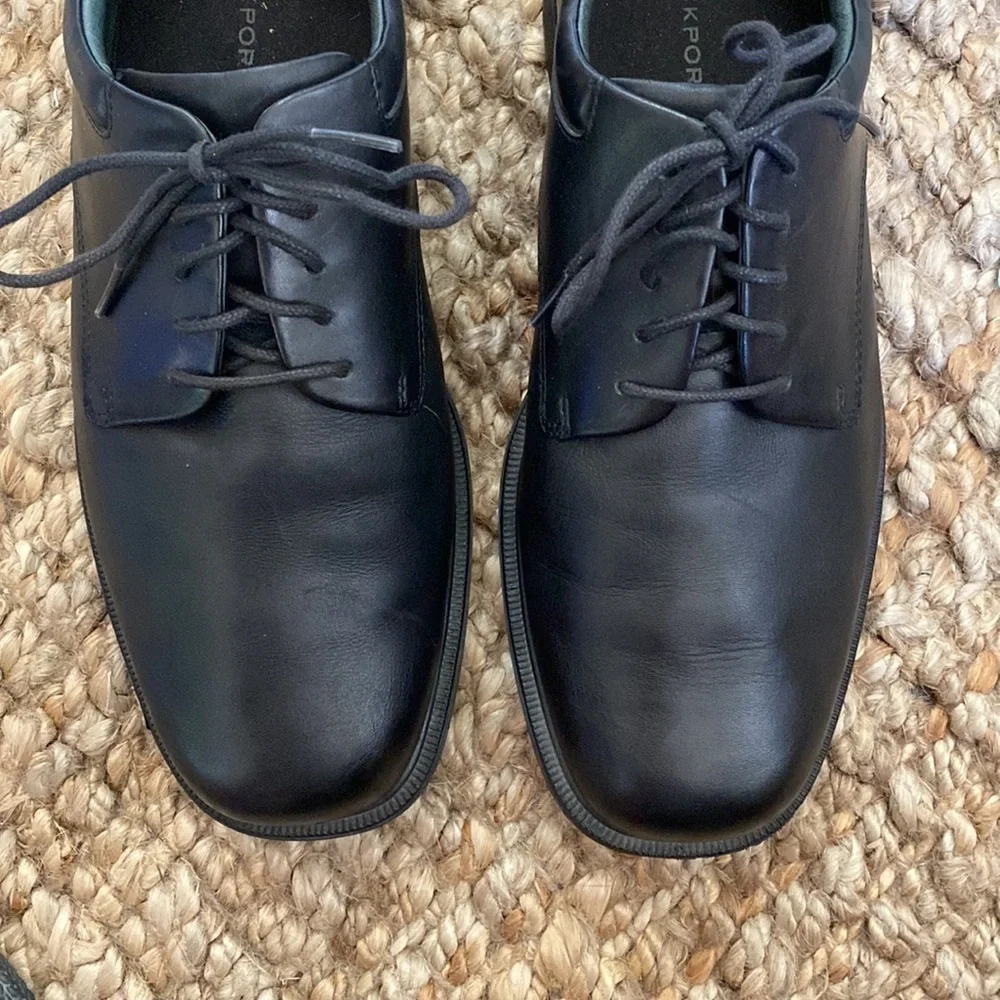 Rockport Derby , Oxford black leather shoes men’s Size 10.5W